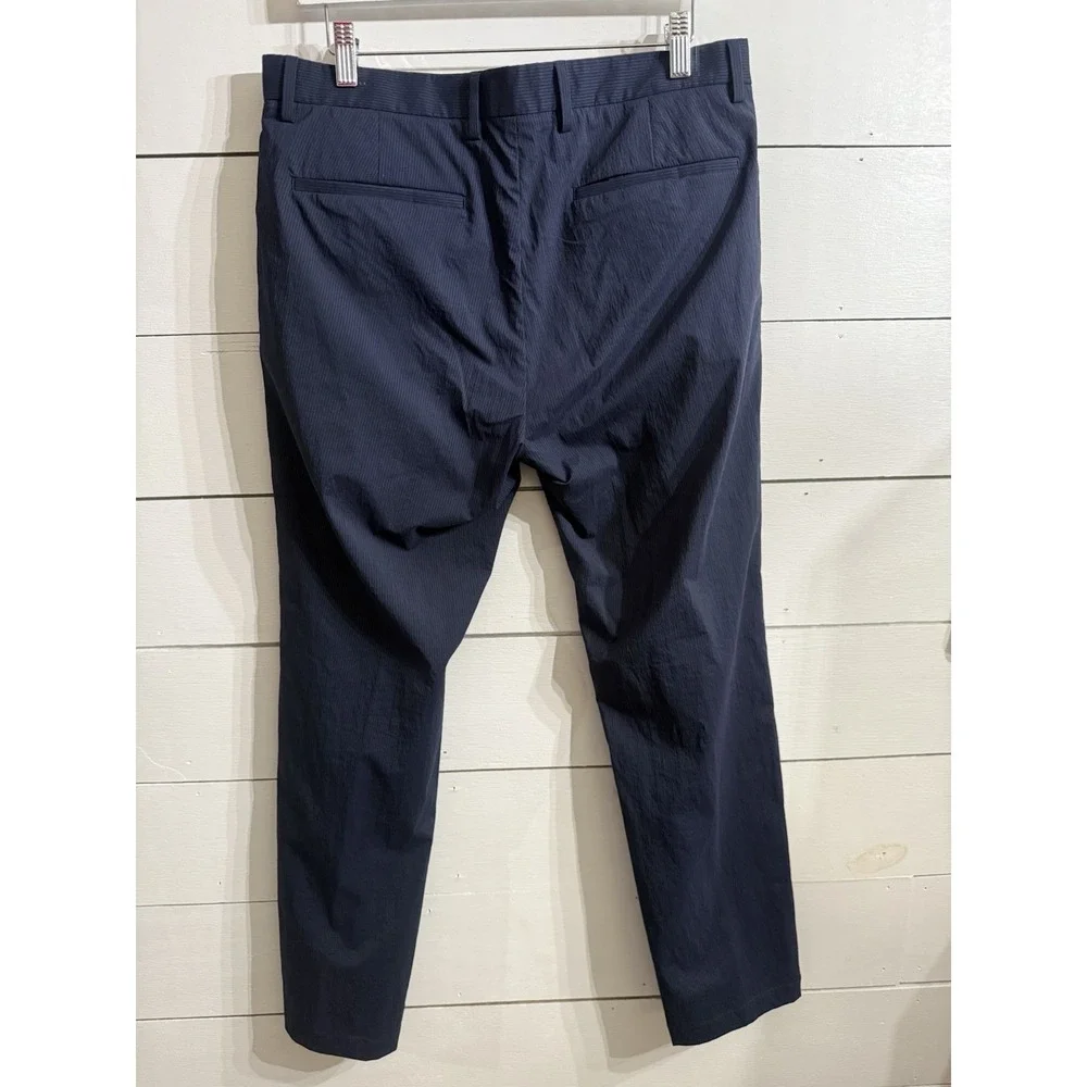 $265 Theory Mayer Baltic Blue Pin Stripe Suit Pants Mens Size 32‎